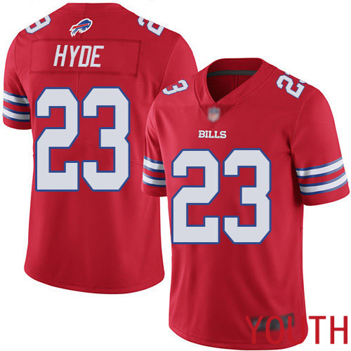 Youth Buffalo Bills #23 Micah Hyde Limited Red Rush Vapor Untouchable NFL Jersey->youth nfl jersey->Youth Jersey